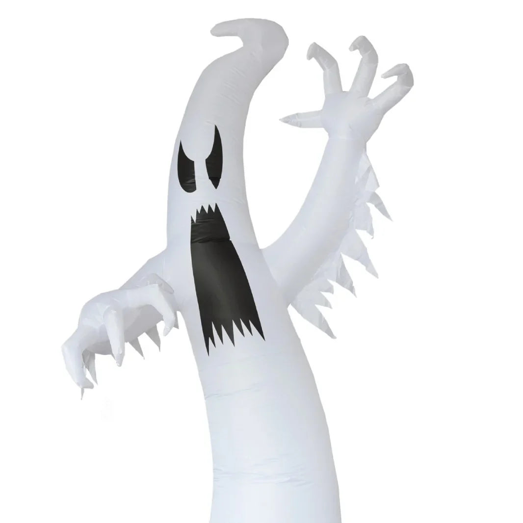 Inflatable Ghost Decoration Spooky Face & Long Arms