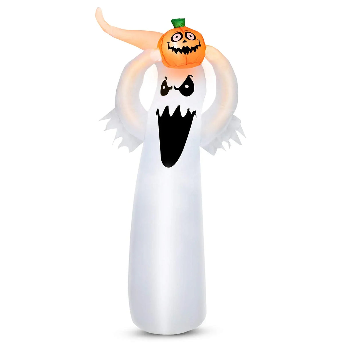 Inflatable Ghost Decoration Spooky Face & Long Arms