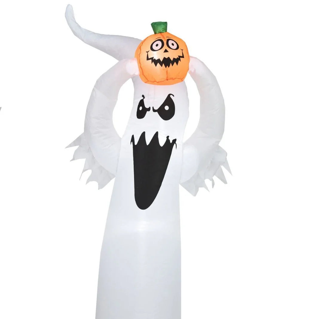 Inflatable Ghost Menacing Face Weather-Resistant