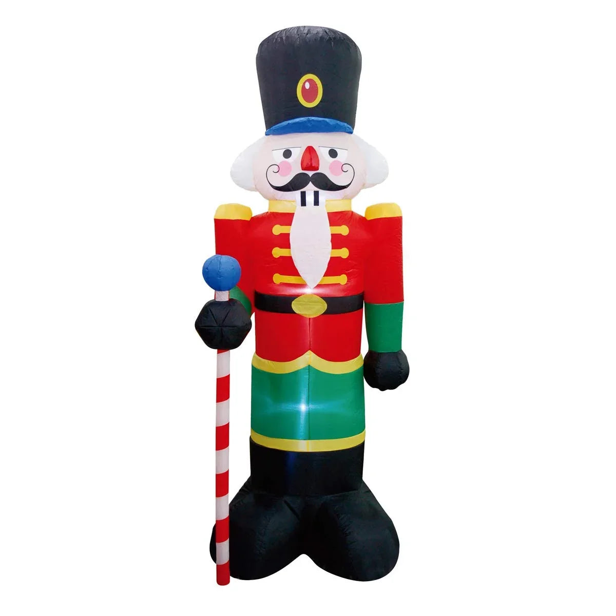 Inflatable Nutcracker LED-Lit Weather-Resistant Quick-Inflate