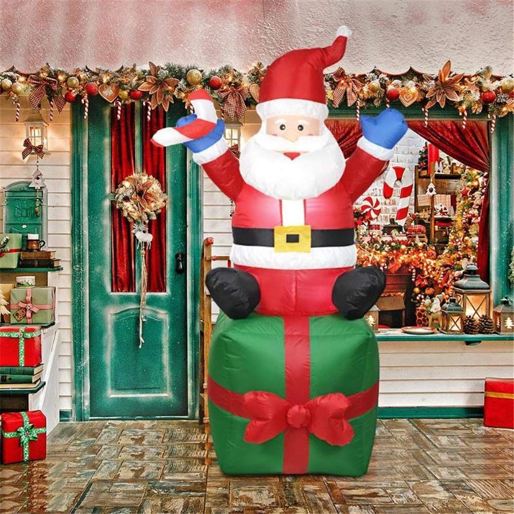 Inflatable Santa Weather-Resistant Built-In Blower & LED