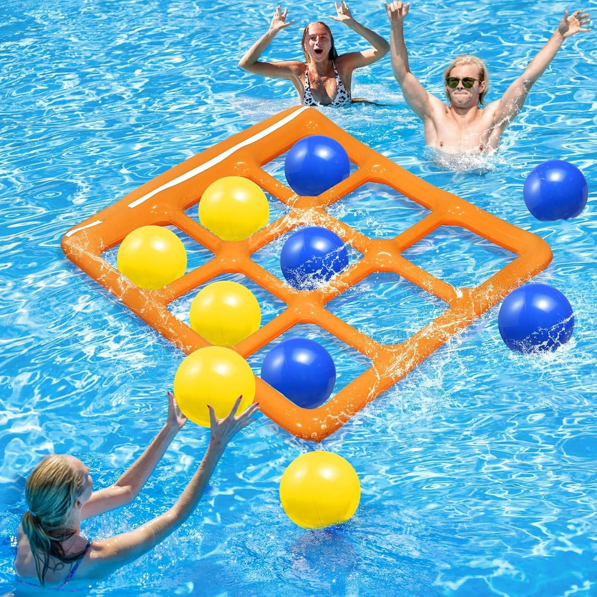 Inflatable Tic Tac Toe Pool Game Large Board