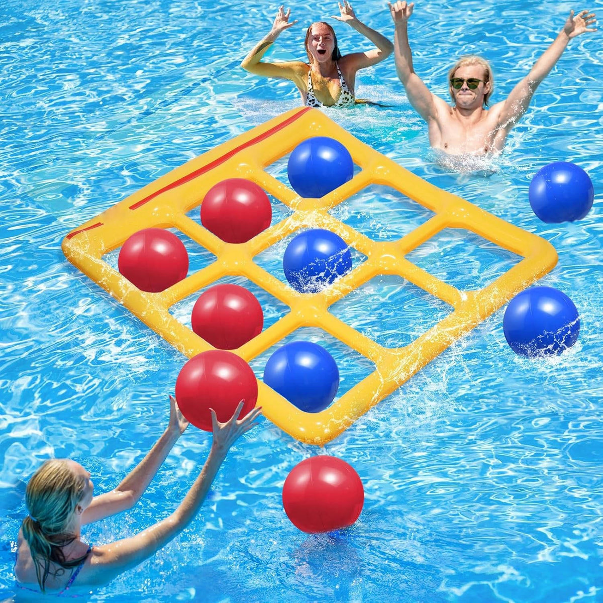 Inflatable Tic Tac Toe Pool Game Large Board