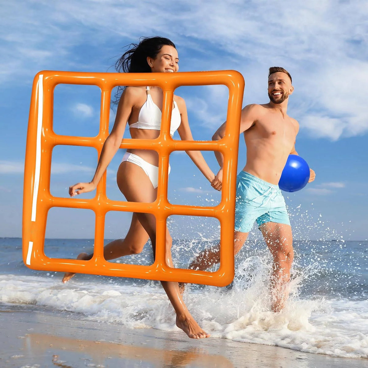 Inflatable Tic Tac Toe Pool Game Large Board