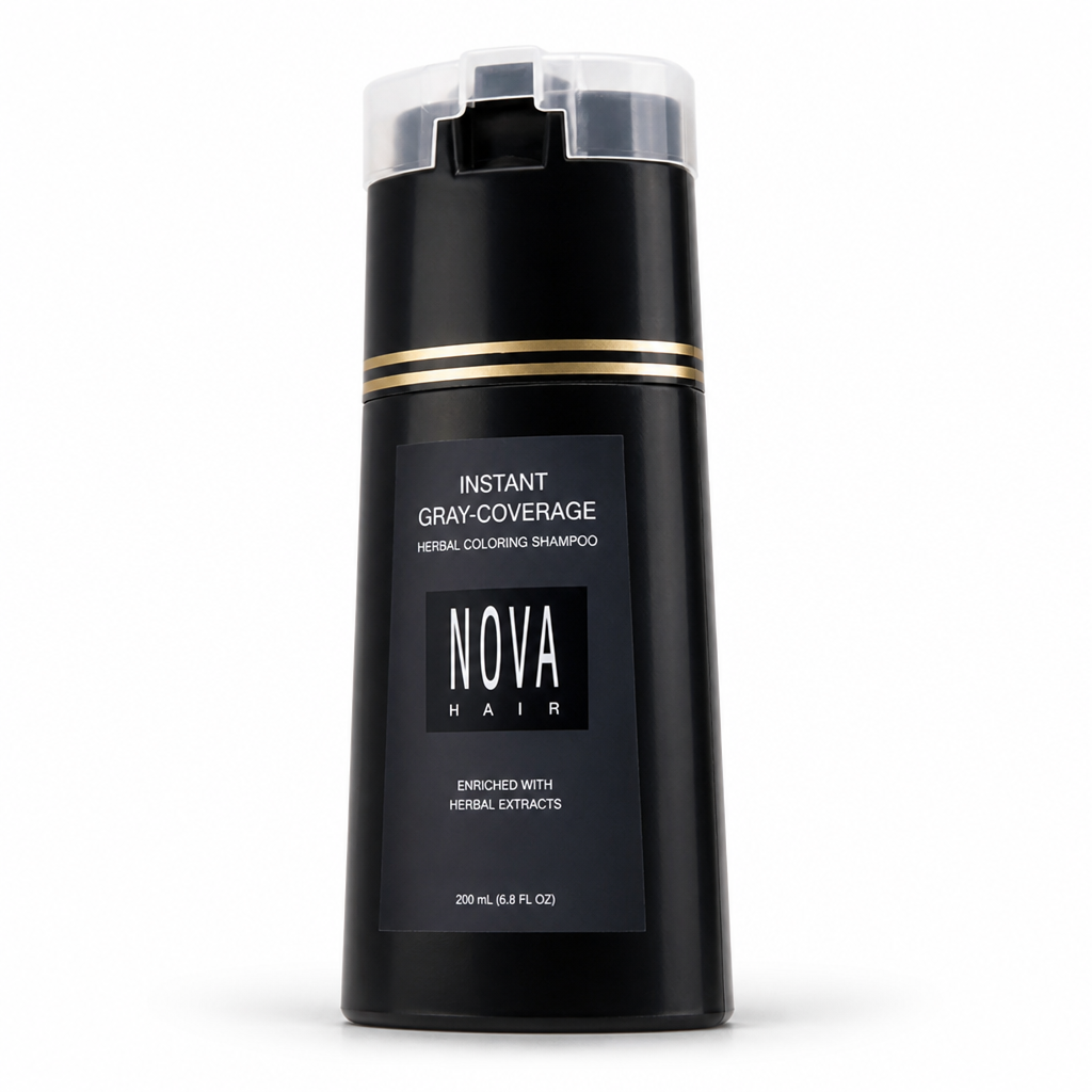 Instant Gray-Coverage Herbal Coloring Shampoo