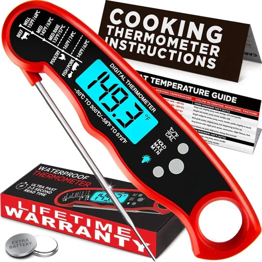 Instant-Read Thermometer 3-Second Read Water-Resistant
