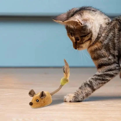 Interactive Cat Toy Plush Rechargeable 4-Hour Runtime