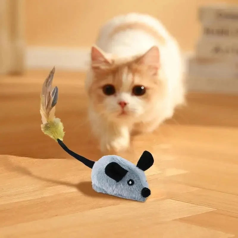 Interactive Cat Toy Plush Rechargeable Obstacle Detection