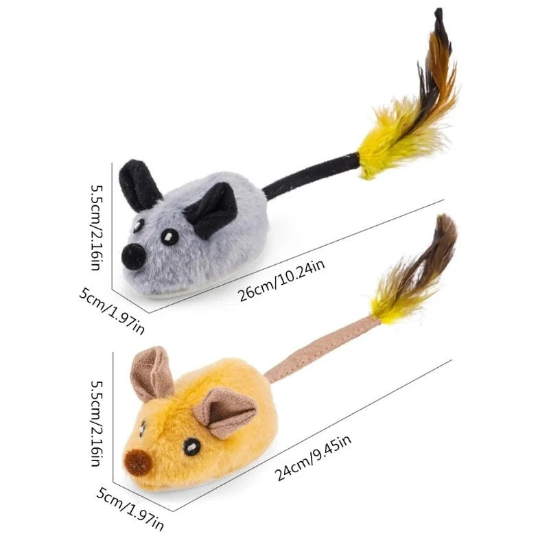 Interactive Cat Toy Plush Rechargeable Obstacle Detection