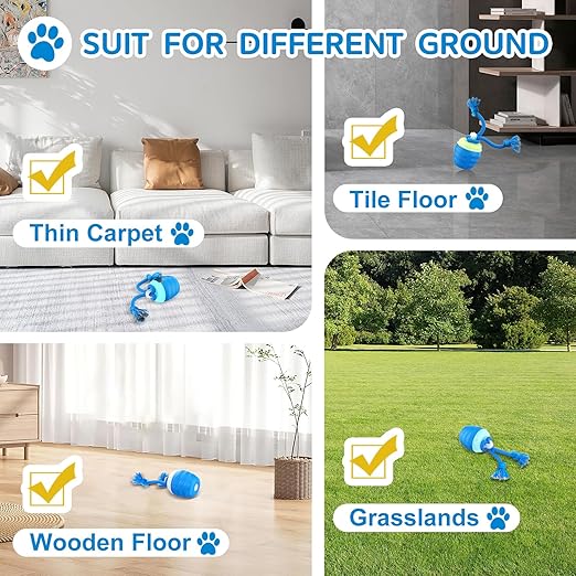 Interactive Dog Ball Motion-Activated USB Rechargeable 3 Play Modes