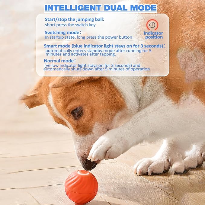 Interactive Dog Toy Rechargeable Unpredictable Motion & Obstacle Sensing