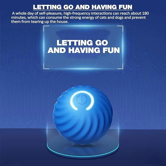 Interactive Dog Toy Rechargeable Unpredictable Motion & Obstacle Sensing