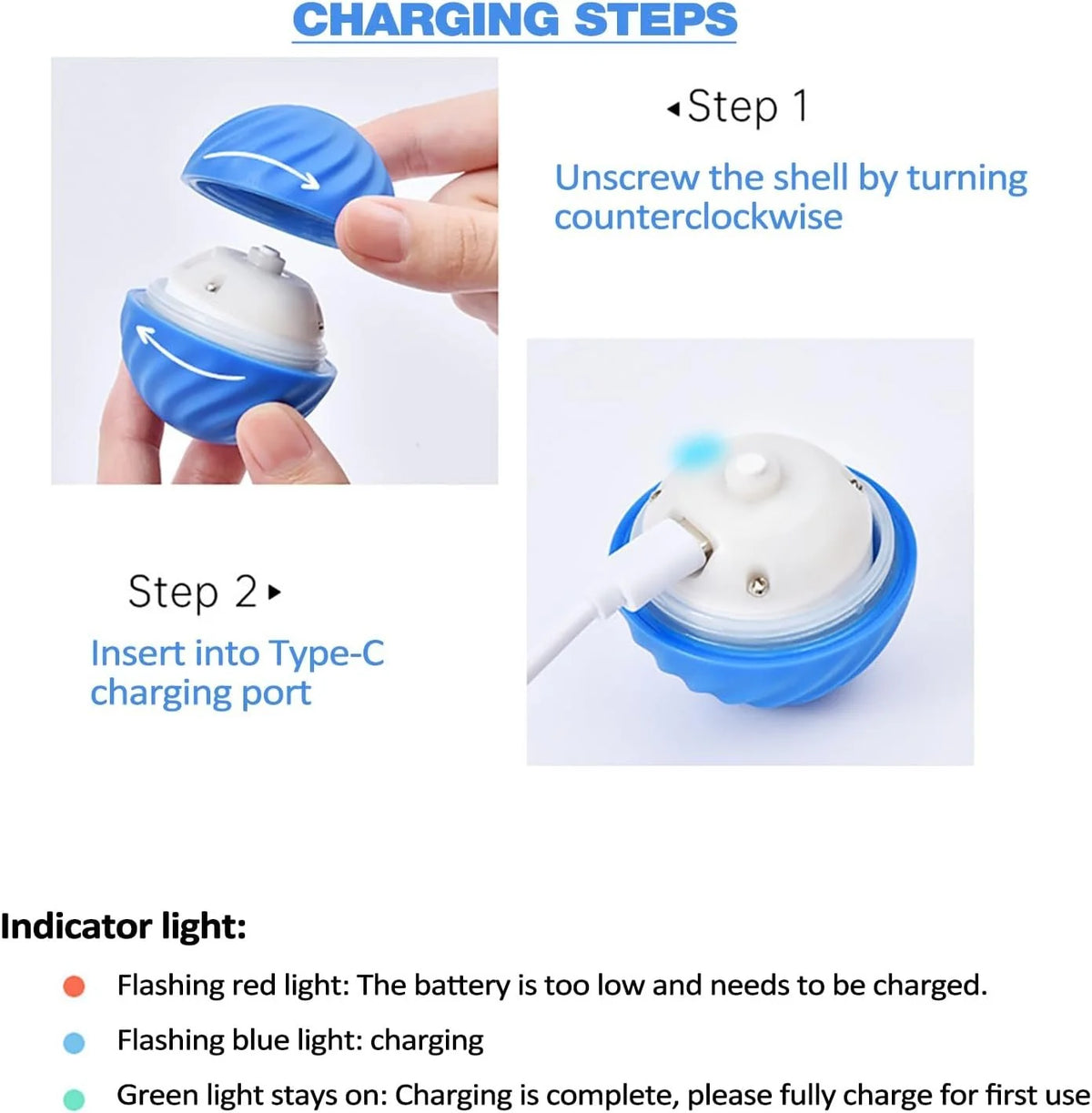 Interactive Dog Toy Rechargeable Unpredictable Motion & Obstacle Sensing