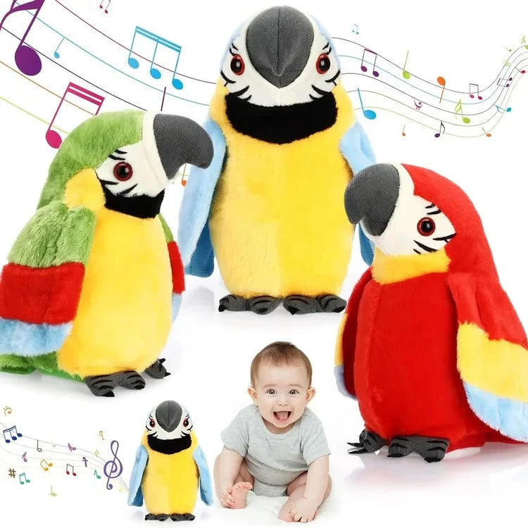 Interactive Plush Parrot Counting & Music
