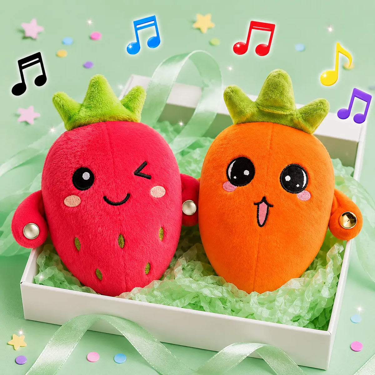 Interactive Plush Toy Battery Powered Parent & Child