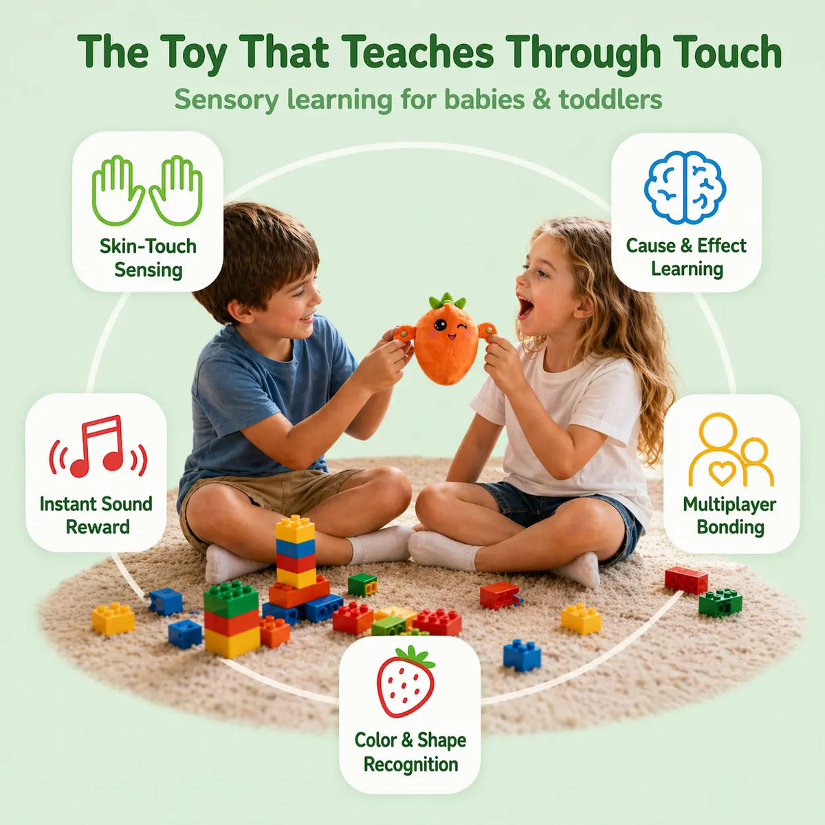 Interactive Plush Toy Battery Powered Parent & Child