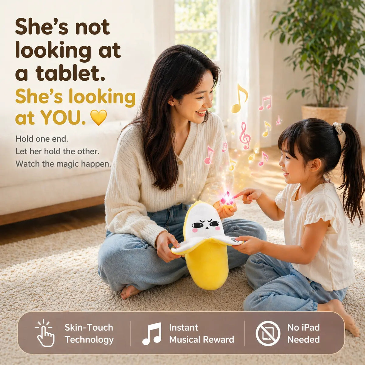 Interactive Plush Toy Battery Powered Parent & Child