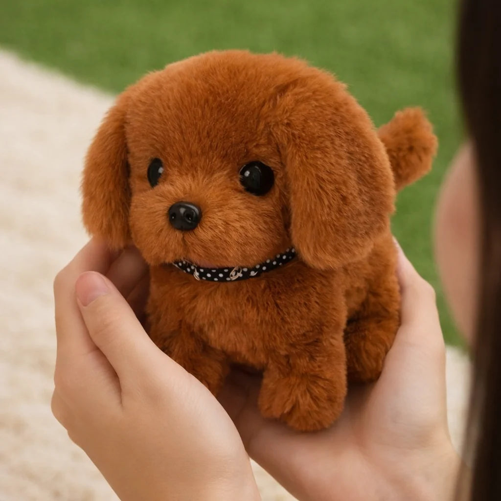 Interactive Puppy Toy Sound & Touch Activated Plush Walking Dog