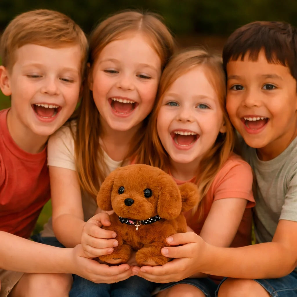 Interactive Puppy Toy Sound & Touch Activated Plush Walking Dog