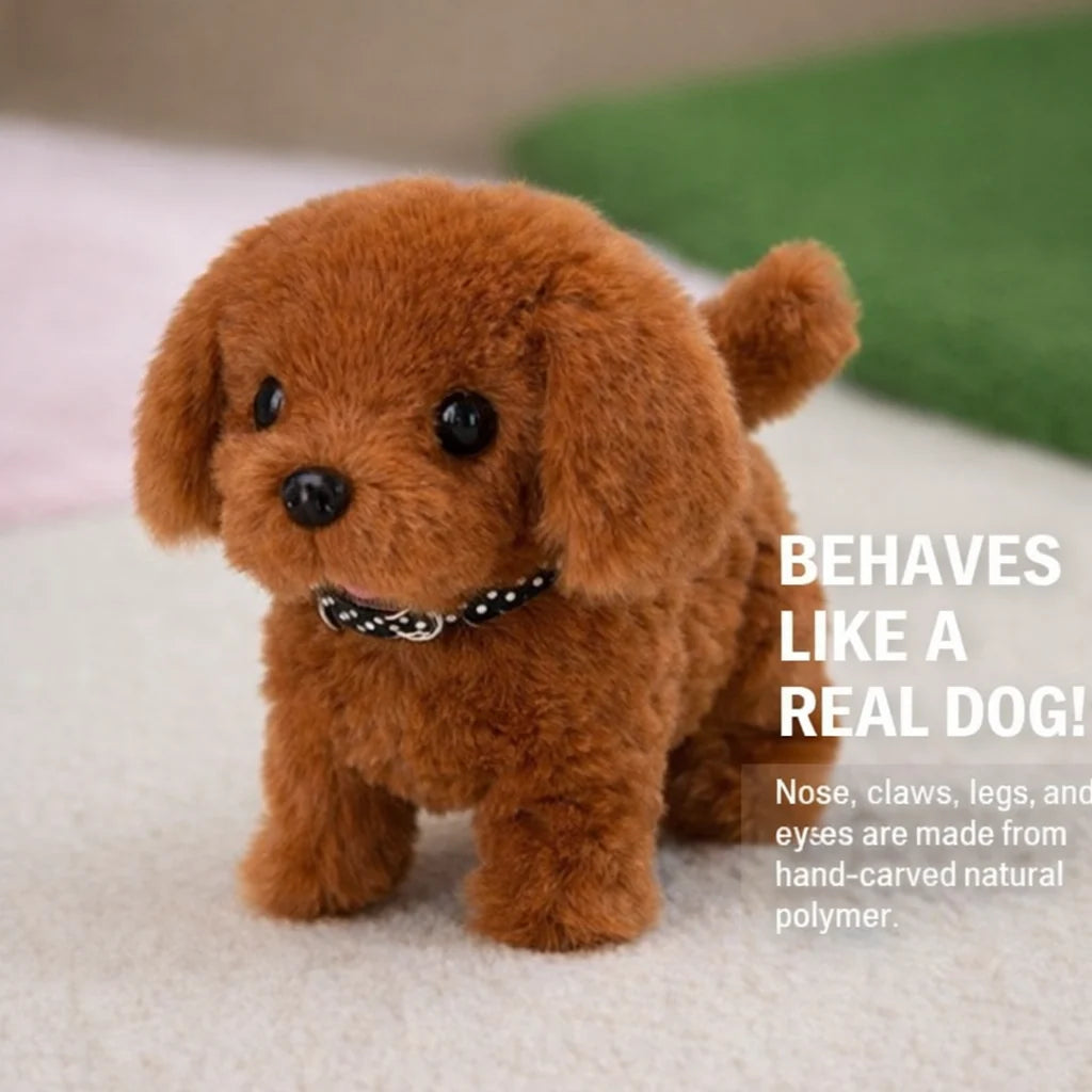 Interactive Puppy Toy Sound & Touch Activated Plush Walking Dog