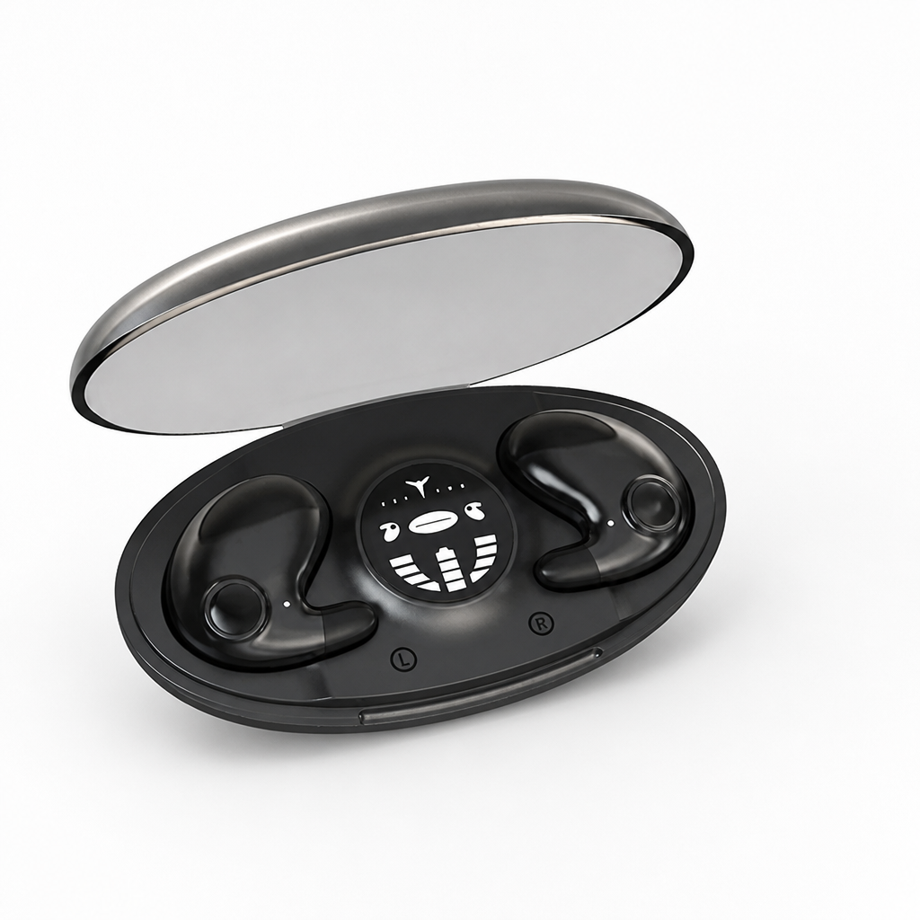 Invisible Wireless Noise-Cancelling Sleep Headphones