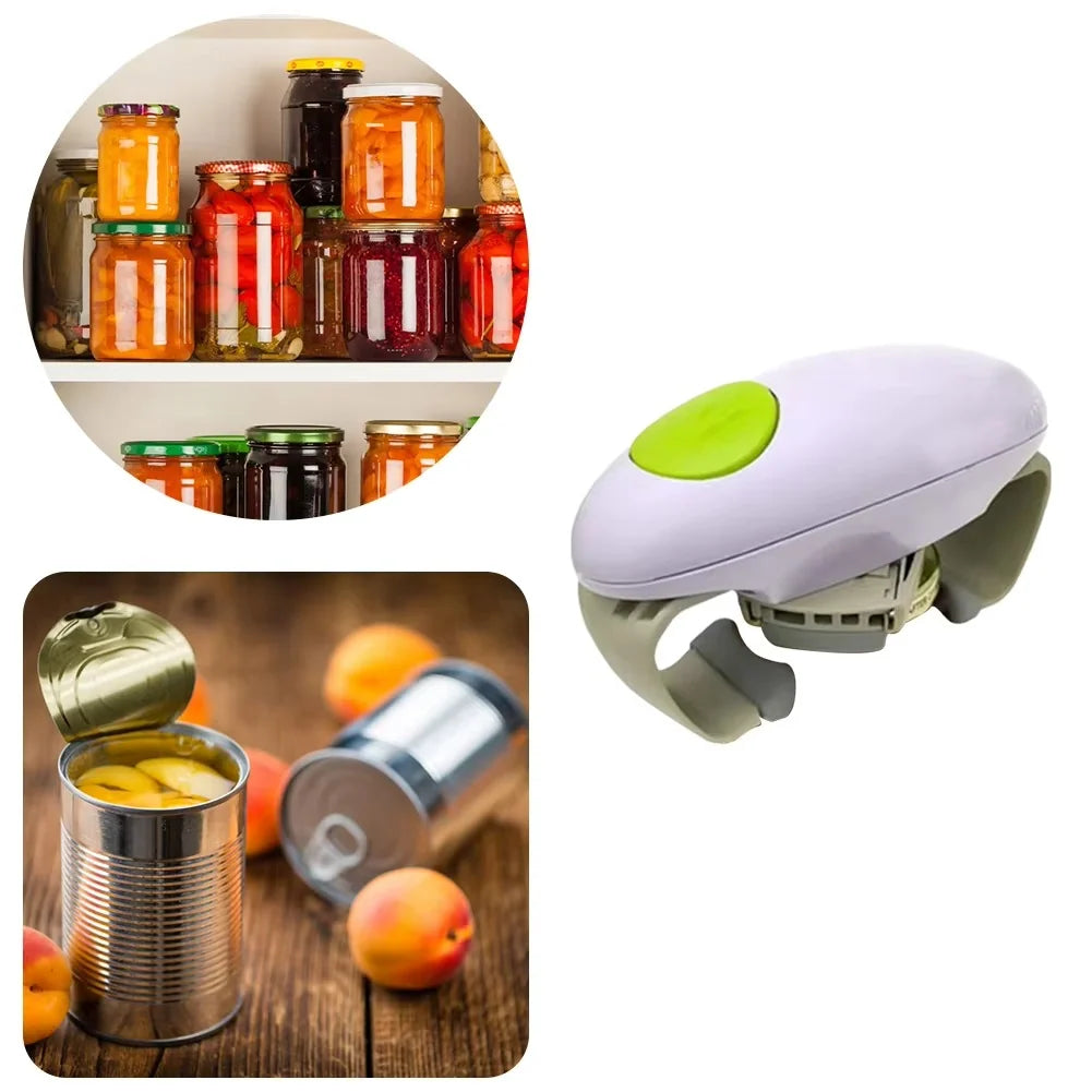 Jar & Can Opener Battery-Powered One-Button