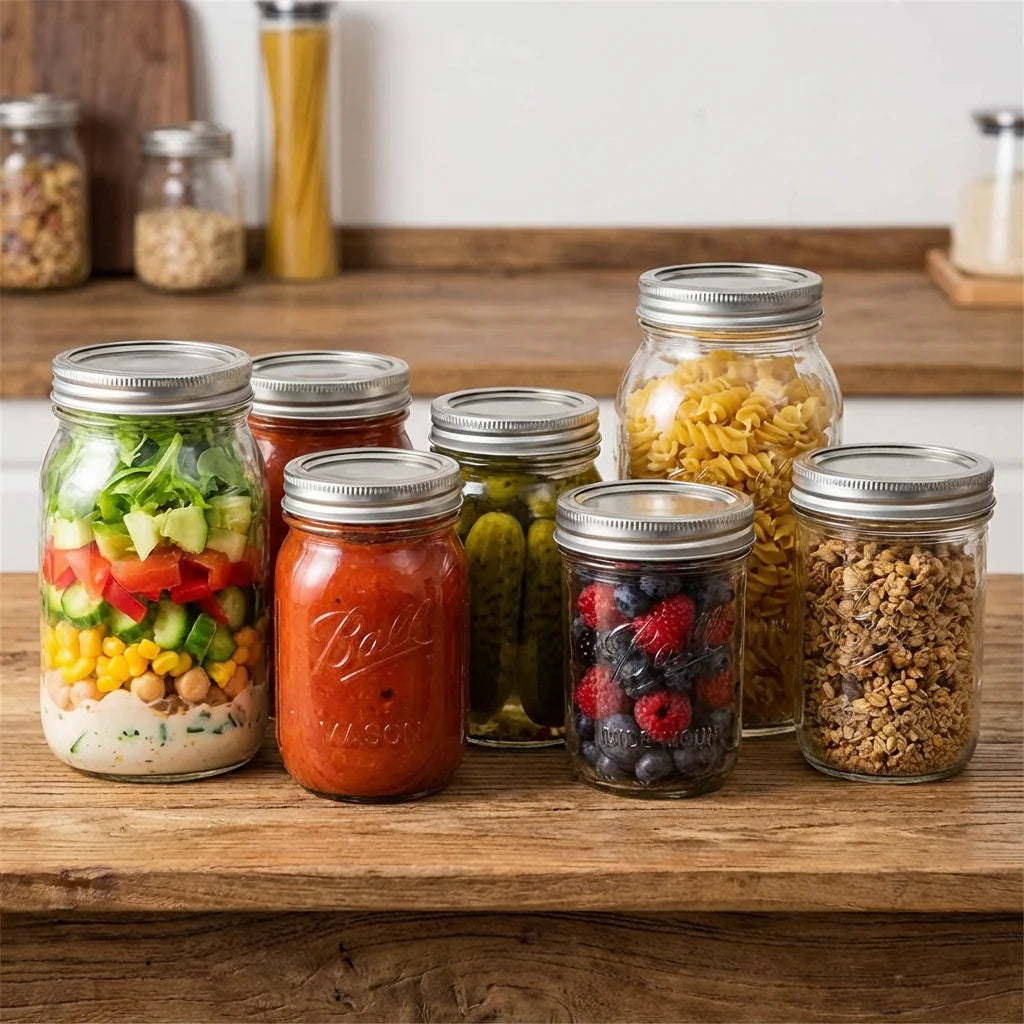 Jar Vacuum Sealer Cordless Rechargeable Automatic One-Press Wide & Standard Caps