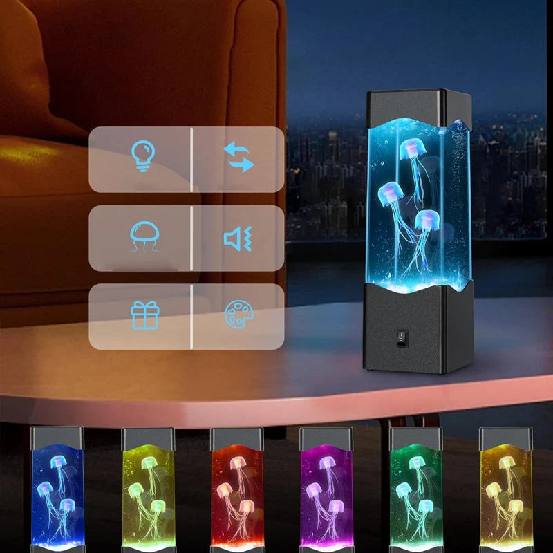 Jellyfish Lamp RGB Color-Changing USB Powered