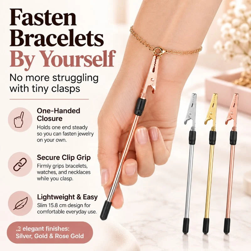 Jewelry Fastener Tool One-Hand Clasp Aid Set of 3