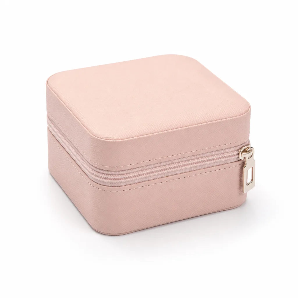 Jewelry Organizer PU Leather Velvet-Lined Removable Dividers