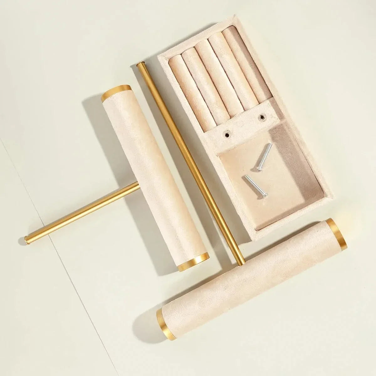 Jewelry Stand Metal Two-Tier Compact Organizer