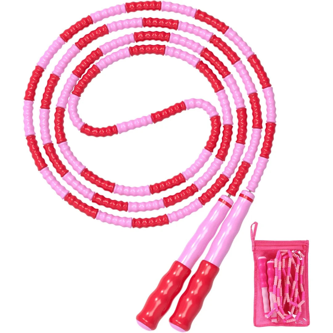 Jump Rope Adjustable Beaded Tangle-Free Lightweight
