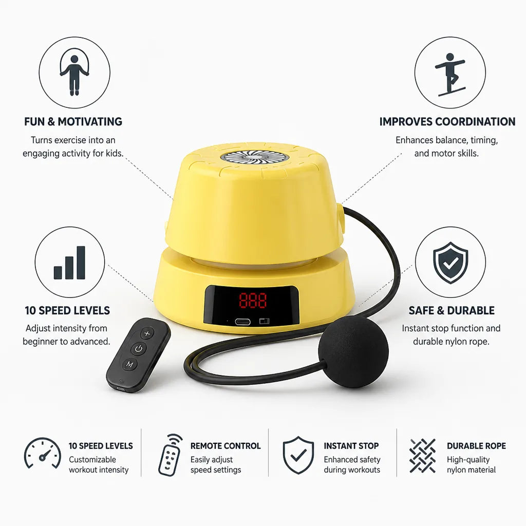 Jump Rope Automatic 10-Speed Remote Control