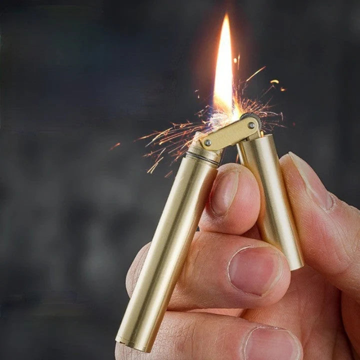 Kerosene Lighter Windproof Foldable Metal Lightweight