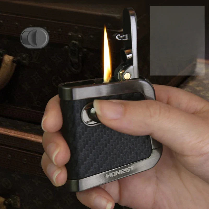 Kerosene Lighter Windproof Metal One-Click Pop-Up