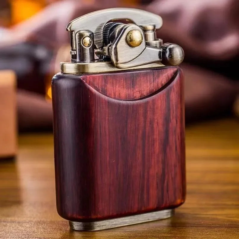 Kerosene Lighter Wood Finish Retro Design
