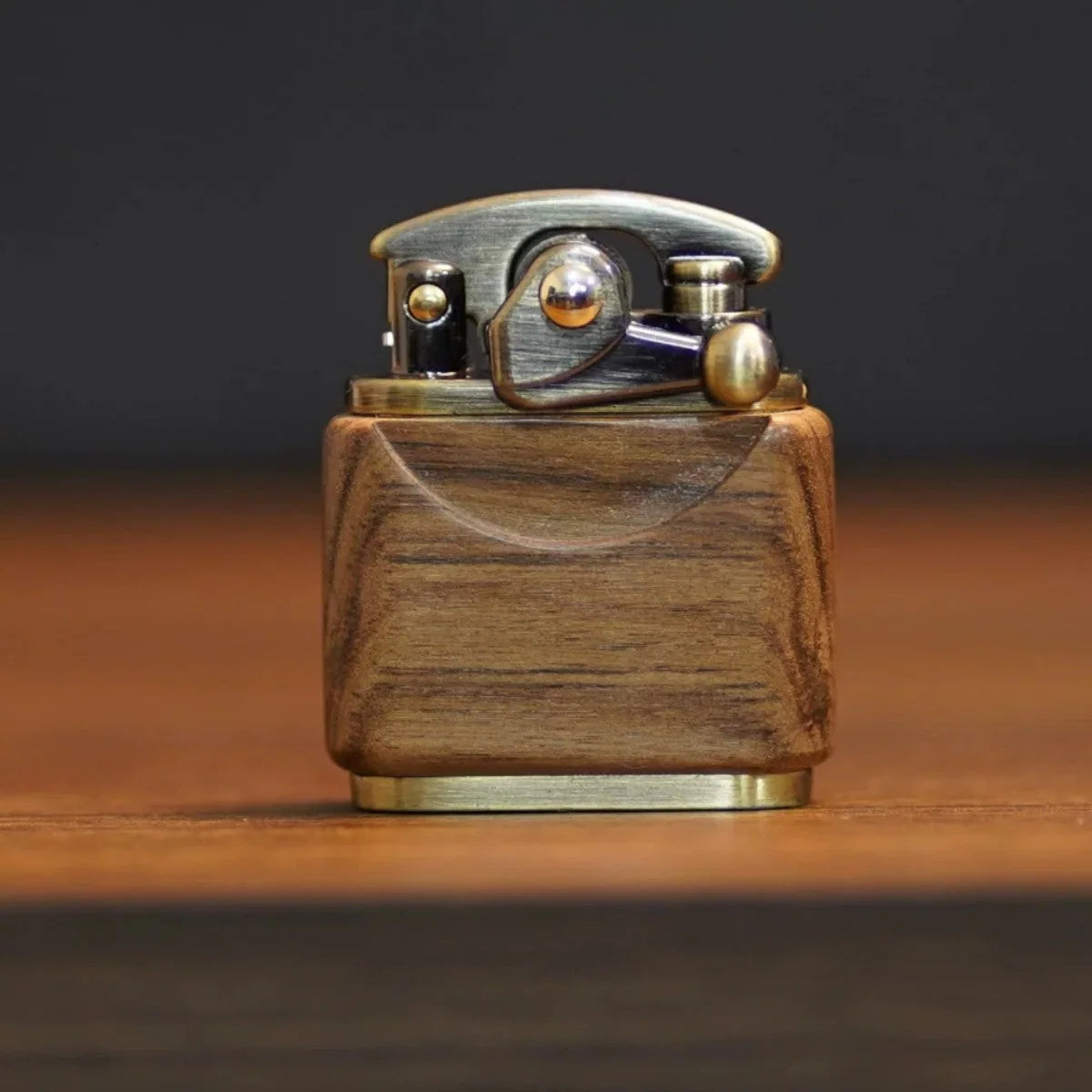 Kerosene Lighter Wood Finish Retro Design
