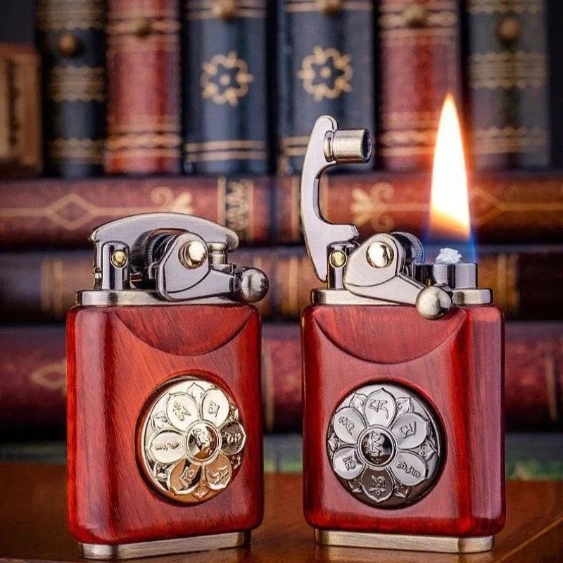 Kerosene Lighter Wood Finish Retro Design