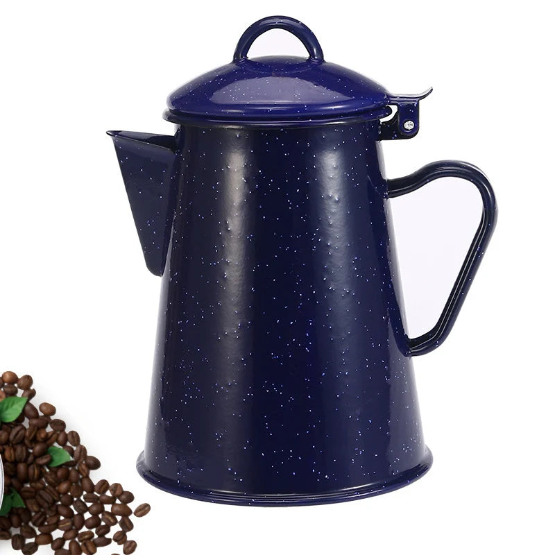 Kettle Enamel Stovetop Compatible Ergonomic Handle