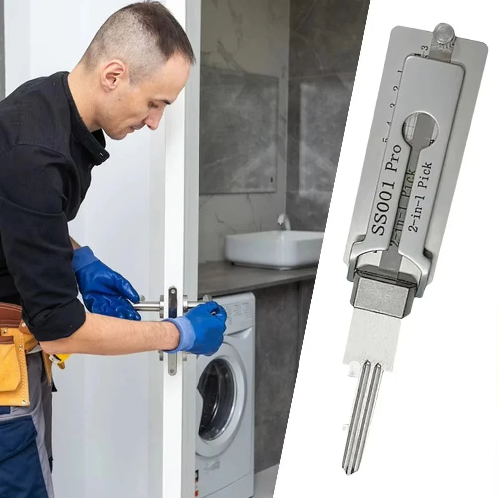 Key Decoder & Lock Pick Tool Stainless Steel O-Ring