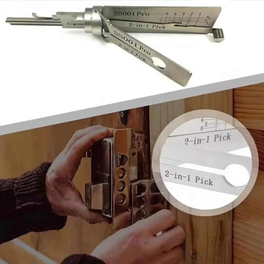 Key Decoder & Lock Pick Tool Stainless Steel O-Ring