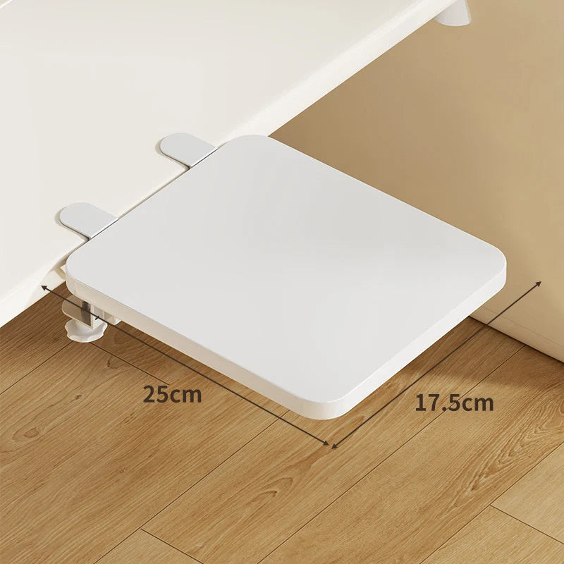 Keyboard Tray Bamboo Clamp-Mounted Pull-Out