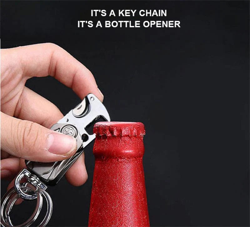 Keychain 360-Degree Rotating Multifunctional Aluminum Alloy
