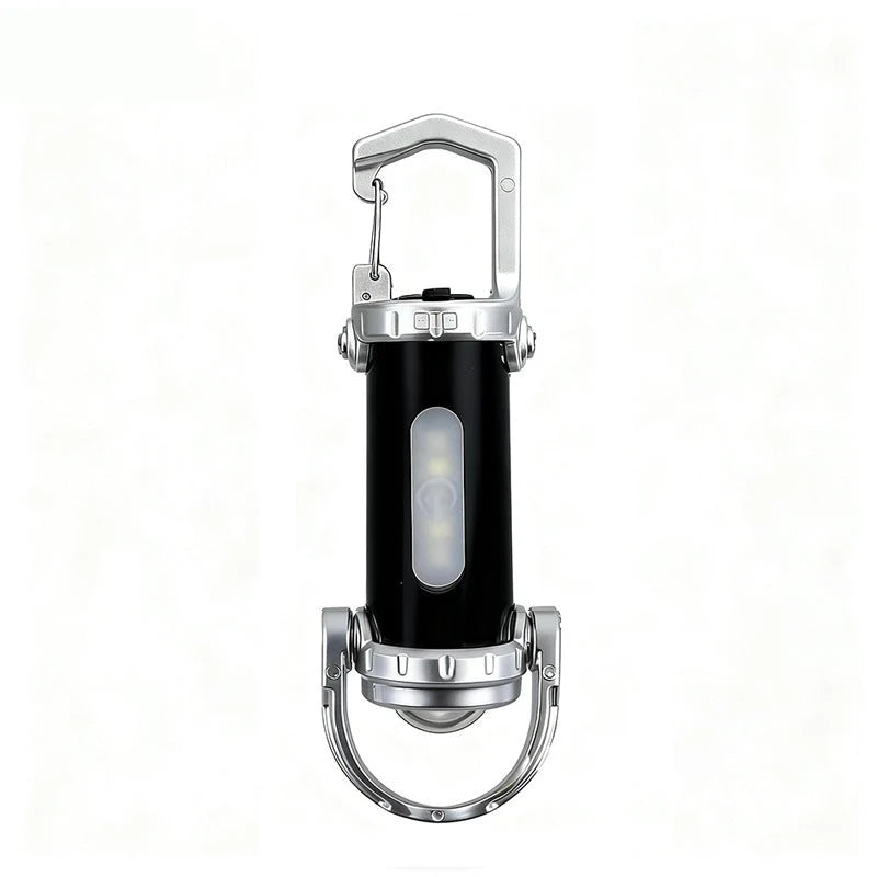 Keychain Flashlight 1200 Lumens Dual Light Power Bank Splash-Resistant