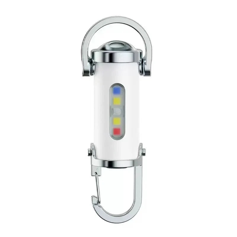 Keychain Flashlight 1200 Lumens Dual Light Power Bank Splash-Resistant