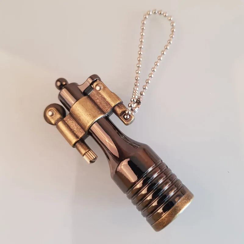Keychain Lighter Compact Metal Retro Design