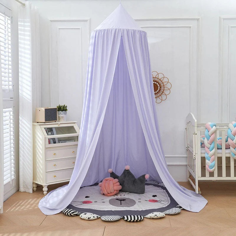 Kids Bed Canopy Single-Point Hanging Sheer Breathable Fabric