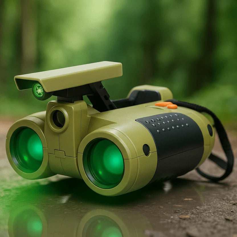 Kids Binoculars Lightweight Day & Night Viewing Impact-Resistant Plastic