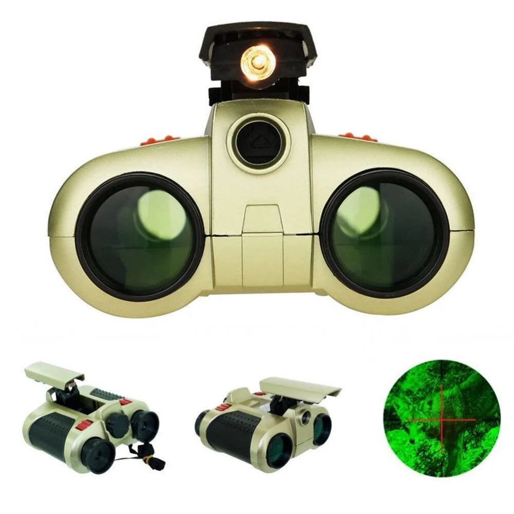 Kids Binoculars Lightweight Day & Night Viewing Impact-Resistant Plastic