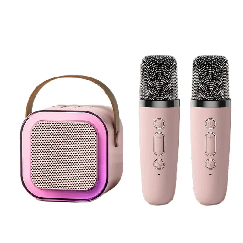 Kids Karaoke Machine Bluetooth Two Wireless Microphones